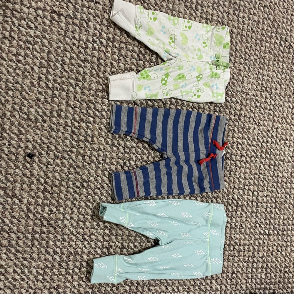Set of 5 Baby Pants 0-3M